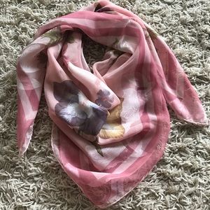 Liz Claiborne Square Pink Scarf